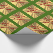 Vrolijk kerstgepersonaliseerd cadeaupapier (Hoek)