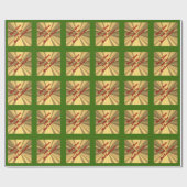 Vrolijk kerstgepersonaliseerd cadeaupapier (Vlak)