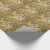 Vrolijk kerstgepersonaliseerd cadeaupapier (Hoek)