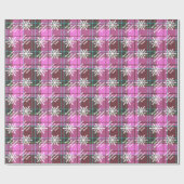 Vrolijk kerstgepersonaliseerde pleister cadeaupapier (Vlak)