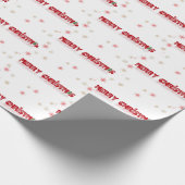 Vrolijk kerstgesprek in het wit cadeaupapier (Hoek)