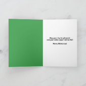 Vrolijk kerstgesprek met rolstoel van toiletpapier feestdagen kaart (Binnen)