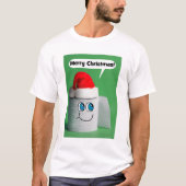 Vrolijk kerstgesprek met rolstoel van toiletpapier t-shirt (Voorkant)