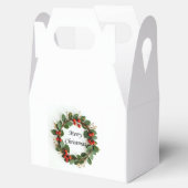 Vrolijk kerstgeveltje gunstbox bedankdoosjes (Geopend)