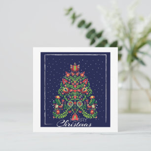 Vrolijk kerstgewas kaart