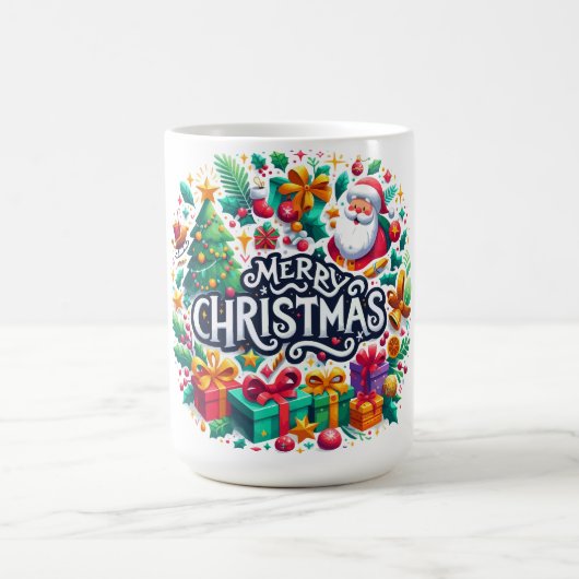 Vrolijk kerstgewas koffiemok (Center)
