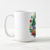 Vrolijk kerstgewas koffiemok (Links)