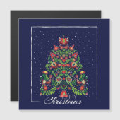 Vrolijk kerstgewas magnetische uitnodiging (Voorkant / Achterkant)