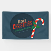 Vrolijk kerstgewas spandoek (Horizontaal)