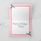 Vrolijk kerstgezelschapsdieren Moderne  dierfeestd Feestdagen Kaart (Binnen)