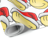 VROLIJK KERSTGEZICHT KERSTMAN CADEAUPAPIER (Rol Hoek)