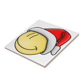 VROLIJK KERSTGEZICHT KERSTMAN TEGELTJE (Zijkant)