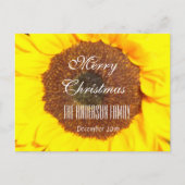 Vrolijk kerstgezin december 2016 Zonnebloem Feestdagenkaart (Voorkant)