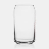 Vrolijk kerstglas | Feestelijke vakantie Drinkware Blikvorm Glas (Voorkant)