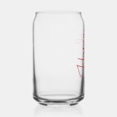 Vrolijk kerstglas | Feestelijke vakantie Drinkware Blikvorm Glas (Voorkant)