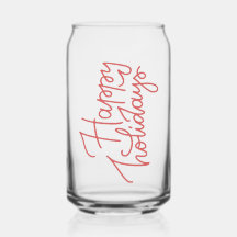 Vrolijk kerstglas | Feestelijke vakantie Drinkware