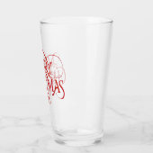 Vrolijk kerstglas glas (Links)