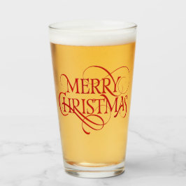 Vrolijk kerstglas glas