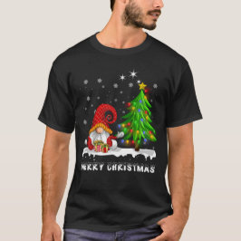 Vrolijk Kerstgnoom Xmas Familie Mannen Vrouwen T-shirt