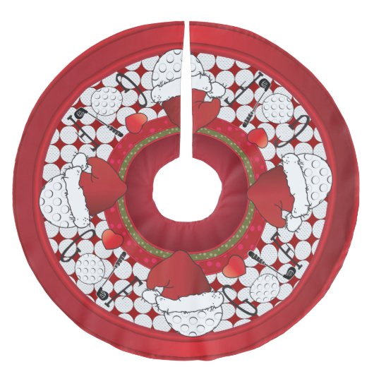 Vrolijk kerstgolf-overs kerstboom rok (Voorkant)