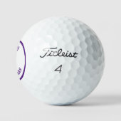 Vrolijk kerstgolfballen met dalDesignNZ Golfballen (Logo)