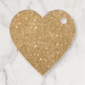 Vrolijk kerstgoud glitter elegant bedankjes labels (Achterkant)
