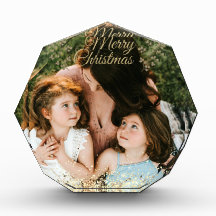 Vrolijk kerstgoud voor mam