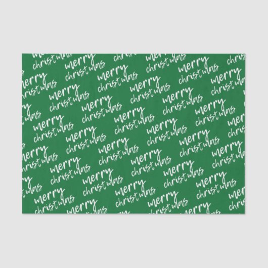 Vrolijk kerstgroen en witboek tissuepapier (Voorkant)