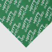 Vrolijk kerstgroen en witboek tissuepapier (Detail)