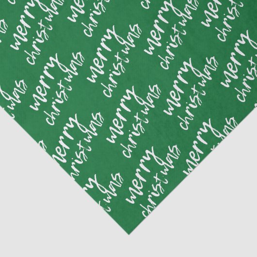 Vrolijk kerstgroen en witboek tissuepapier (Detail)