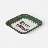 Vrolijk kerstgroen gespeeld met Holly Papieren Bordje (Gebogen)