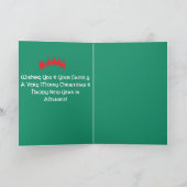 Vrolijk kerstgroen gevouwen Kaarten (Binnen)