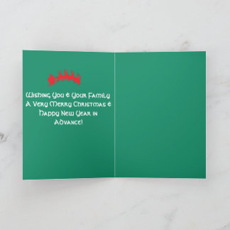 Vrolijk kerstgroen gevouwen Kaarten