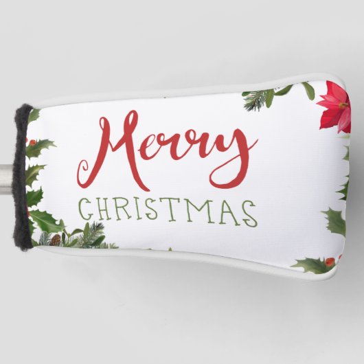 Vrolijk kerstgroen golfheadcover (Voorkant)