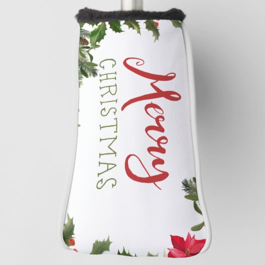 Vrolijk kerstgroen golfheadcover (Draai 90)