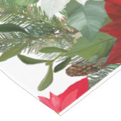 Vrolijk kerstgroen korte tafelloper (Hoek)