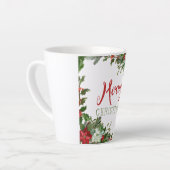 Vrolijk kerstgroen latte mok (Linkerhoek)