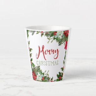 Vrolijk kerstgroen latte mok