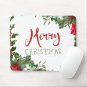 Vrolijk kerstgroen muismat (Met muis)