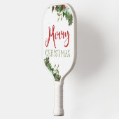 Vrolijk kerstgroen pickleball paddle (Links)