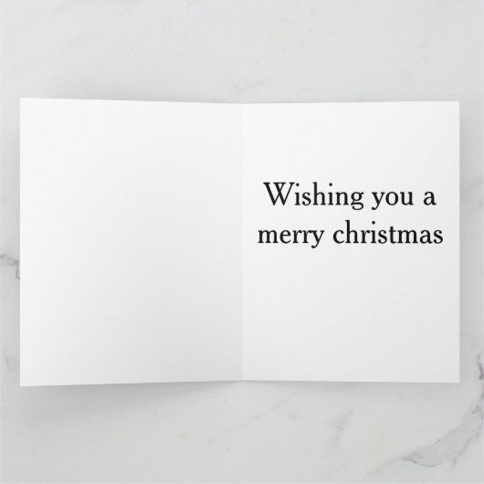 Vrolijk kerstgroen script vakantie kaart (Binnen)