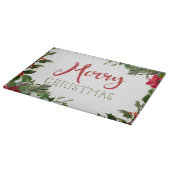 Vrolijk kerstgroen snijplank (Hoek)