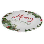 Vrolijk kerstgroen snijplank (Hoek)