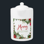 Vrolijk kerstgroen theepot<br><div class="desc">klassiek</div>