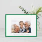 Vrolijk kerstgroen | Thin Photo lijst op maat Feestdagenkaart (Staand voorkant)