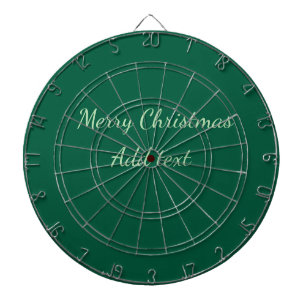 Vrolijk Kerstgroen vlakte solo achtergrond vakanti Dartbord