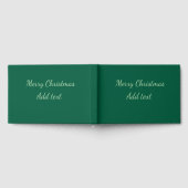 Vrolijk Kerstgroen vlakte solo achtergrond vakanti Gastenboek (Volledig)