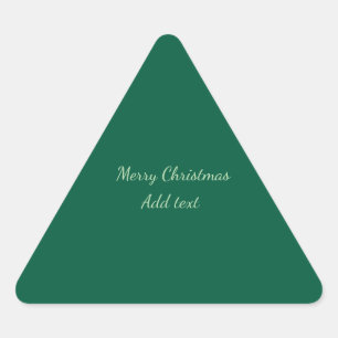 Vrolijk Kerstgroen vlakte solo achtergrond vakanti Sticker