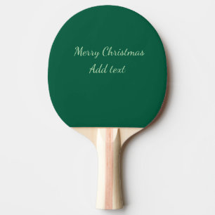 Vrolijk Kerstgroen vlakte solo achtergrond vakanti Tafeltennisbatje