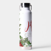 Vrolijk kerstgroen waterfles (Voorkant)